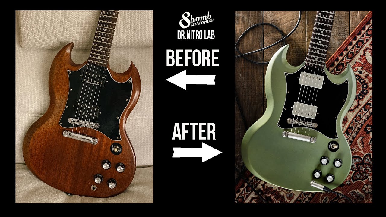 КАК ОБНОВИТЬ ГИТАРУ. Gibsom SG (VINTAGE PELHAM BLUE)