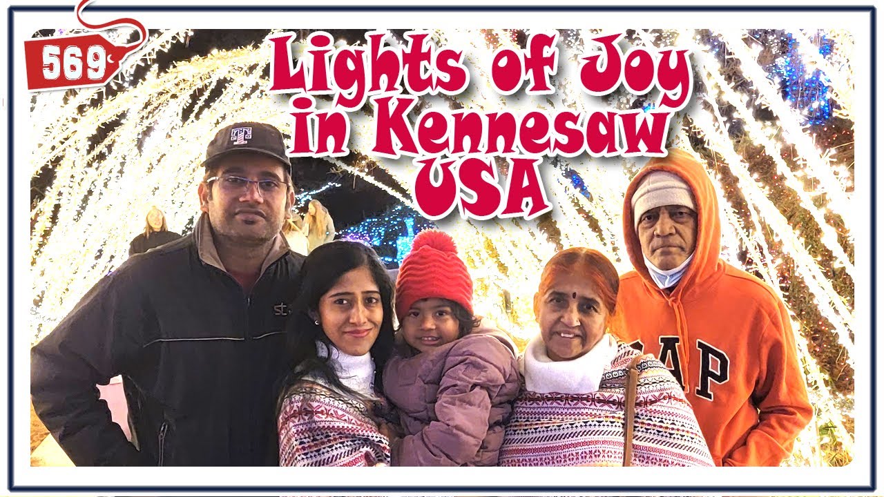 My Mom and dad with us for lights of joy | Merry Christmas @JiaSasyaSiri