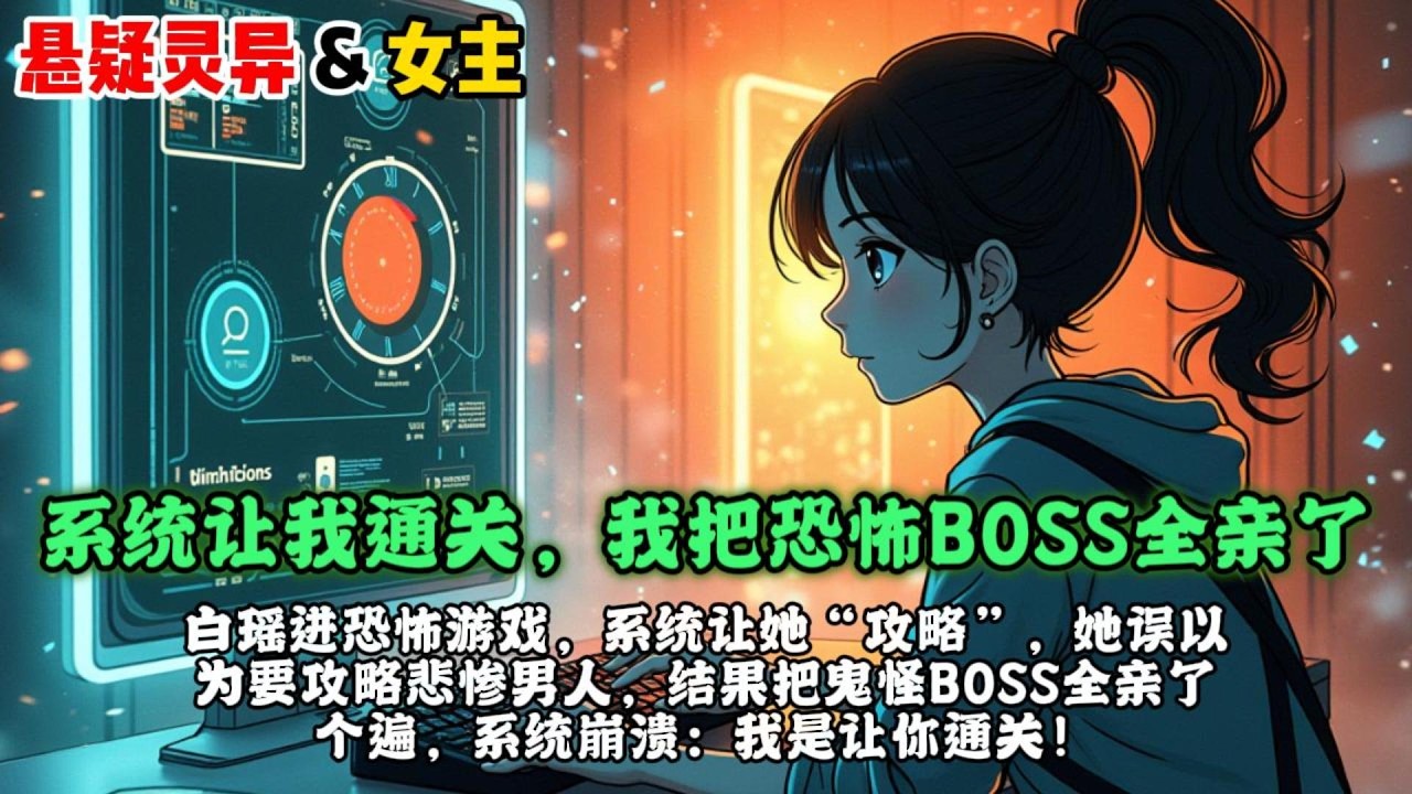 白瑤進恐怖遊戲被要求“攻略”，她誤以爲要攻略悲慘男人，結果把鬼怪BOSS全親了個遍，系統崩潰：我是讓你通關！#懸疑靈異