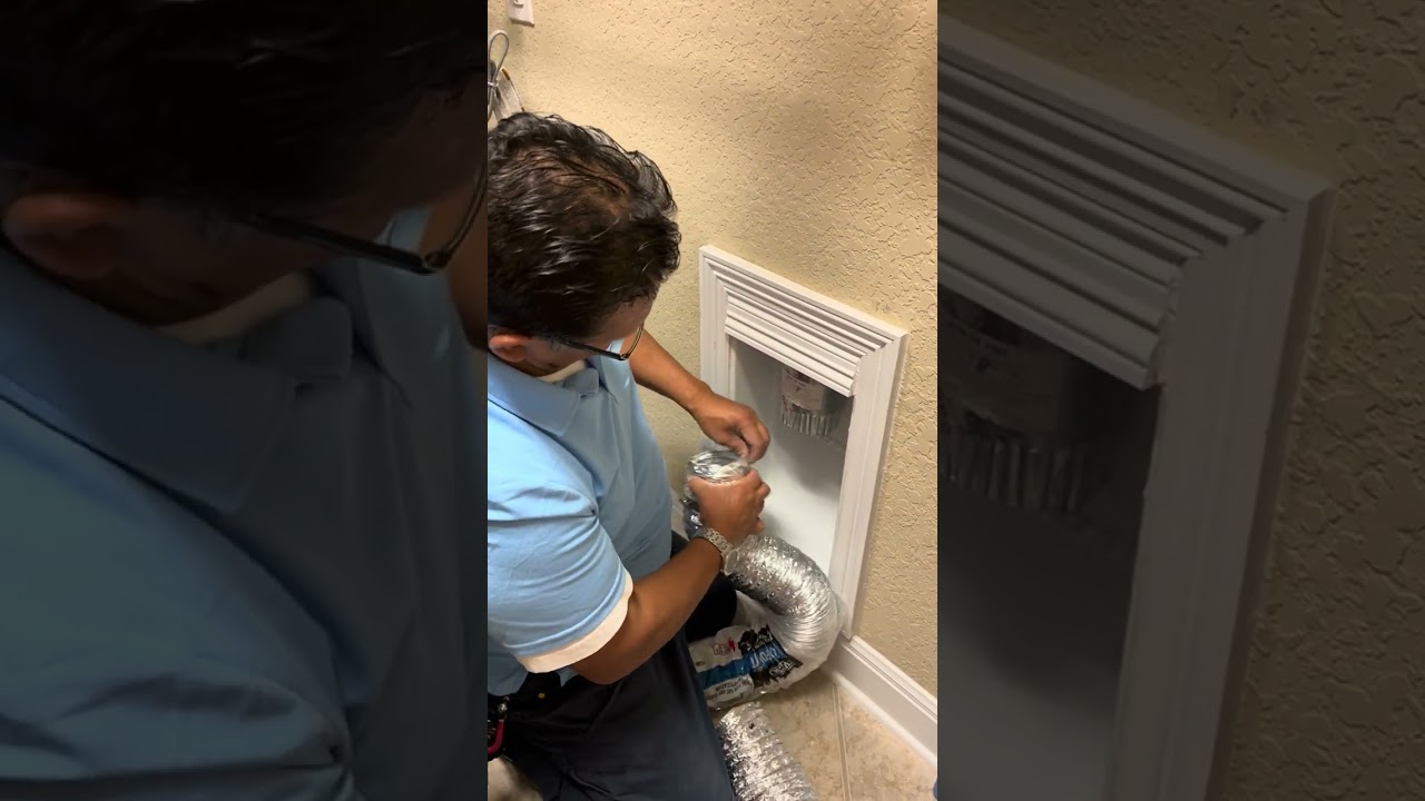 Replacing dryer vent transition hose