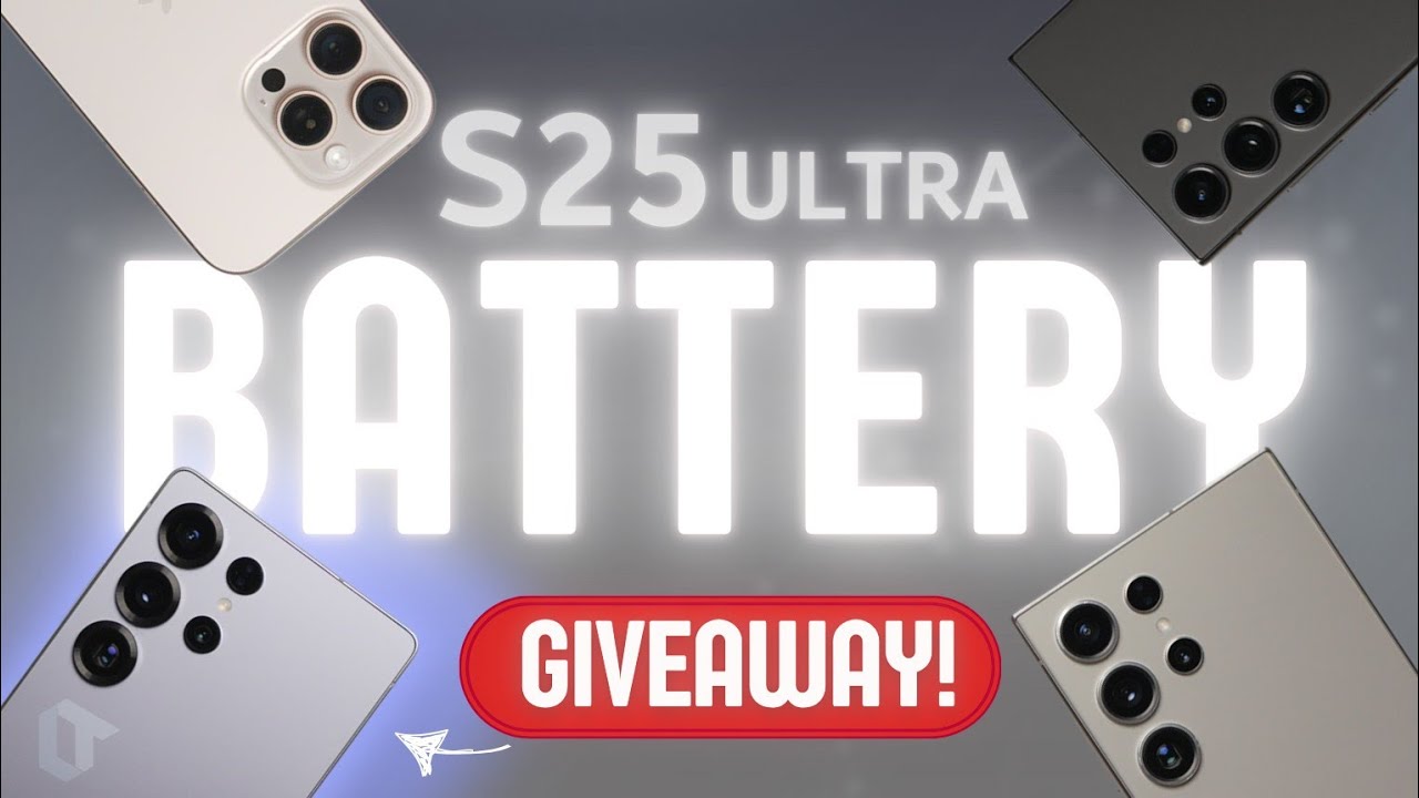 Samsung Galaxy S25 Ultra vs iPhone 16 Pro Max vs S24 Ultra EXTREME Battery Drain Test - GIVEAWAY