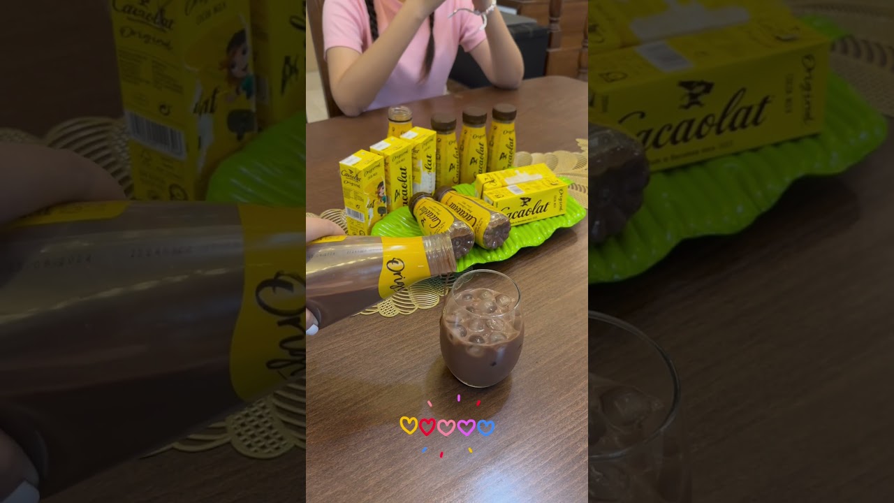 CACAOLAT CHOCOLATE MILK DRINK || CAIRO&YANA #cacaolat #chocolatemilkdrink #youtubeshorts