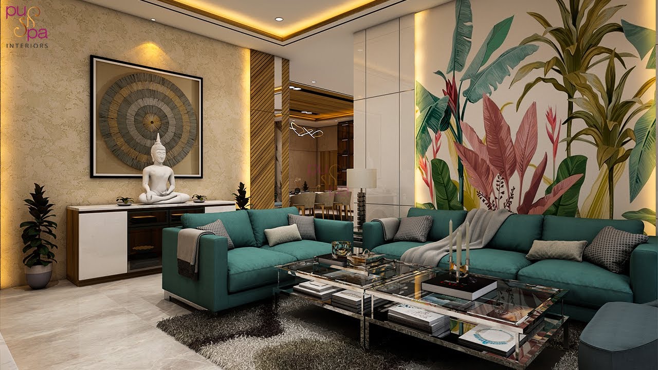 Most Elegant 3bhk Flat Interior Design at Sri Fortune Apartment | Interior Designed PushpaInteriors