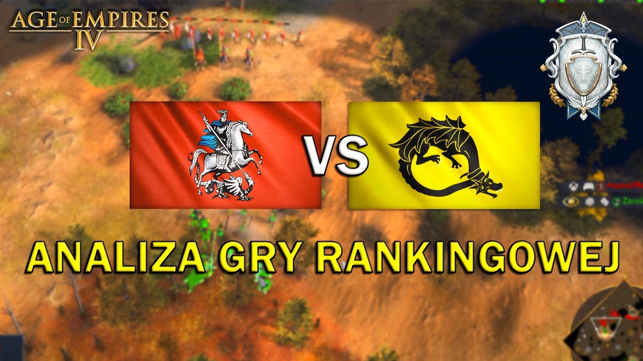Analiza Gry Rankingowej solo na platynie - Zakon Smoka vs Ruś - gameplay PL - AOE IV