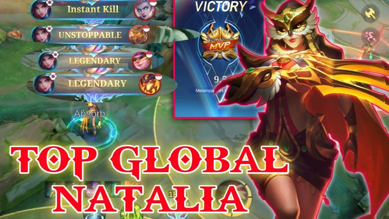BUILD TOP GLOBAL NATALIA‼️ AUTO MVP DAN BANYAK KILL🔥
