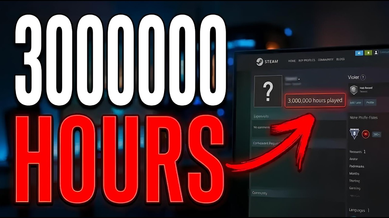 HE SPENT 3,000,000 HOURS in STEAM... 🤯