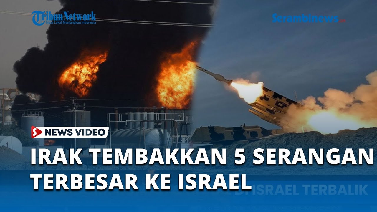 Irak Bergerak Tembakkan 5 Serangan Terbesar ke Israel dalam 24 Jam