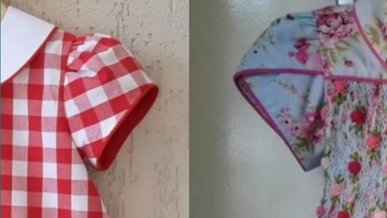 COMO FAZER MODELAGEM MANGA TULIPA E MANGA COM LEVE FRANZIDO INFANTIL/#modelagem #costurainiciantes