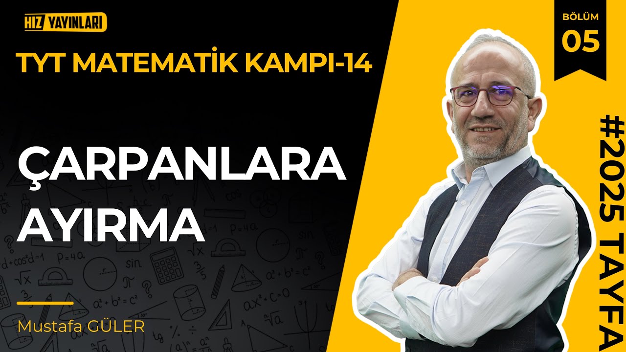 Hız Tyt Matematik Kampı-14 | Çarpanlara Ayırma | Pdf #öğrenmegarantili