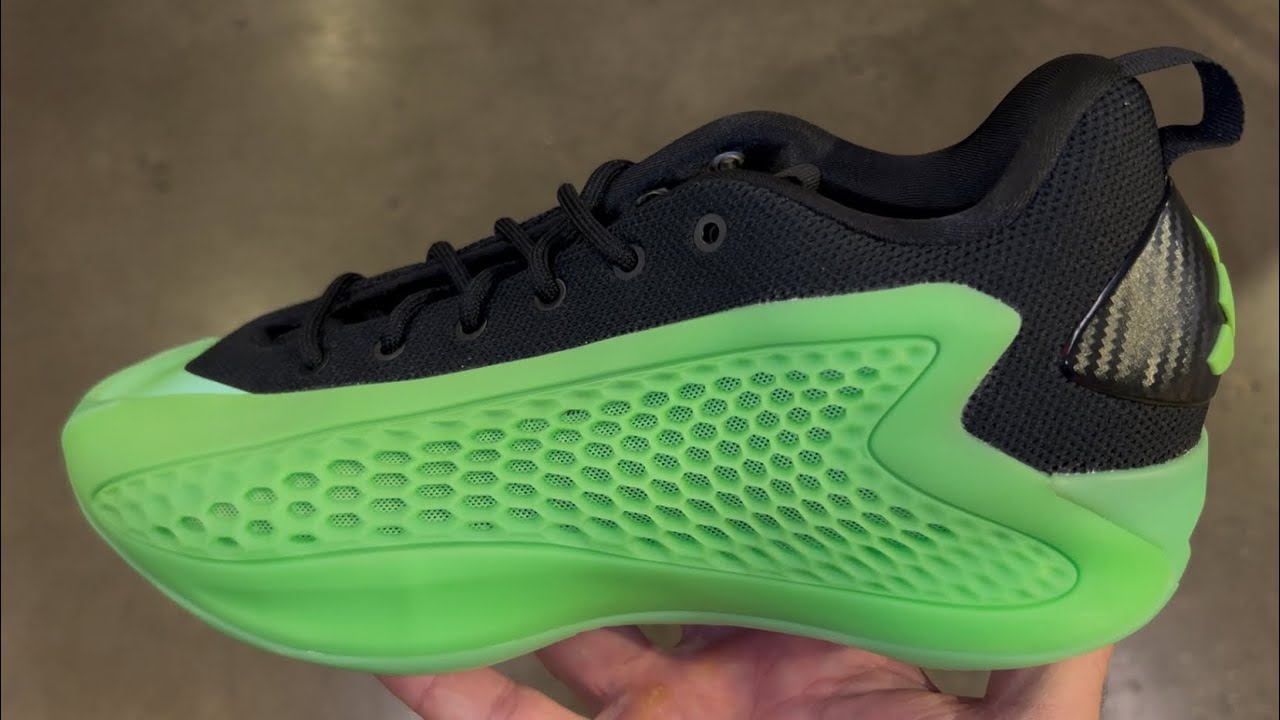 Adidas AE 1 Low Slime Lucid Lime Green Anthony Edwards Basketball Shoes