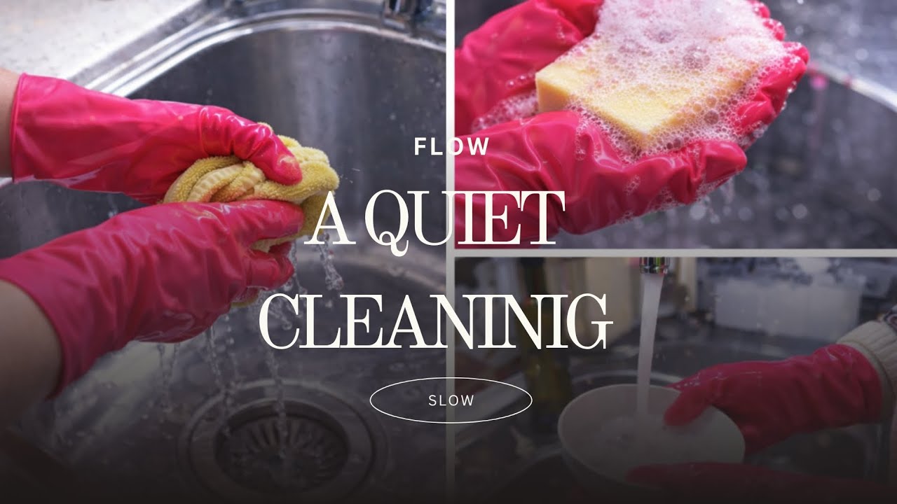 Relaxing Dishwashing ASMR | Water, Foam & Sink Cleaning