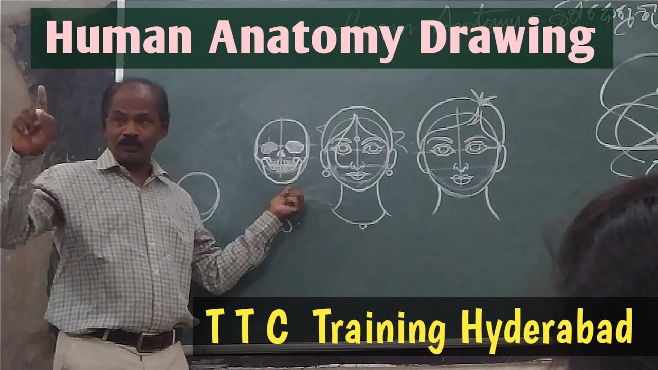 Human Anatomy Drawing part-1| J Venkata swamy Drawing Instructer || TTC Drawing Hyderabad #ttc #tcc