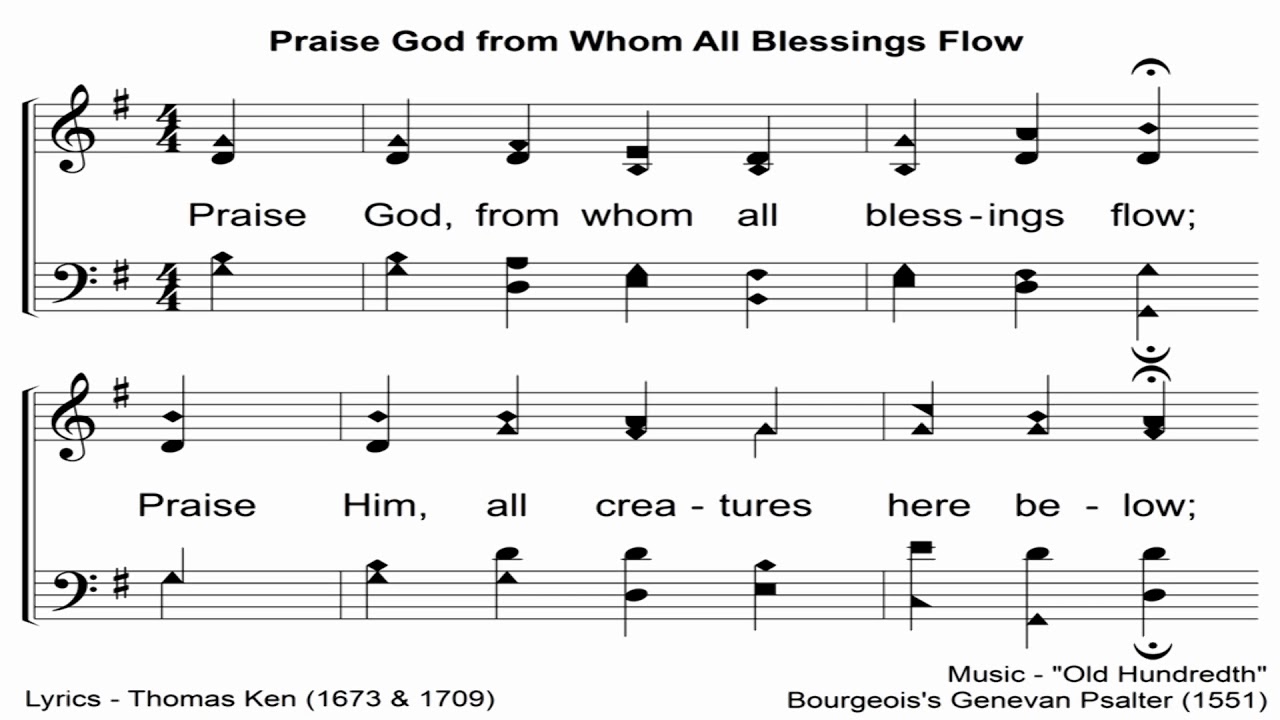 Praise God from Whom All Blessings Flow (Doxology) - A Cappella Hymn