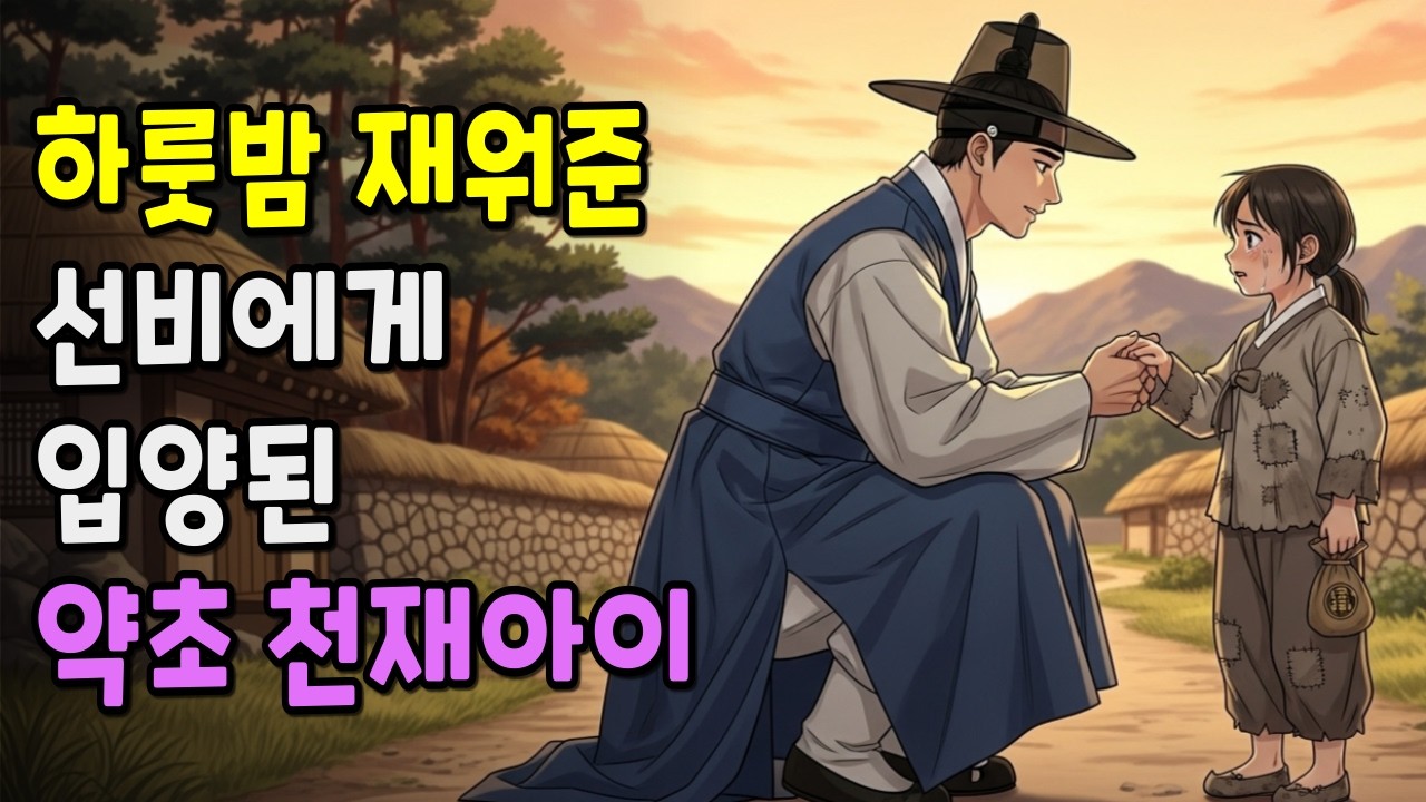 하룻밤 재워준 선비에게 입양된 천재딸 |야담|만담|전설|옛날이야기|사연