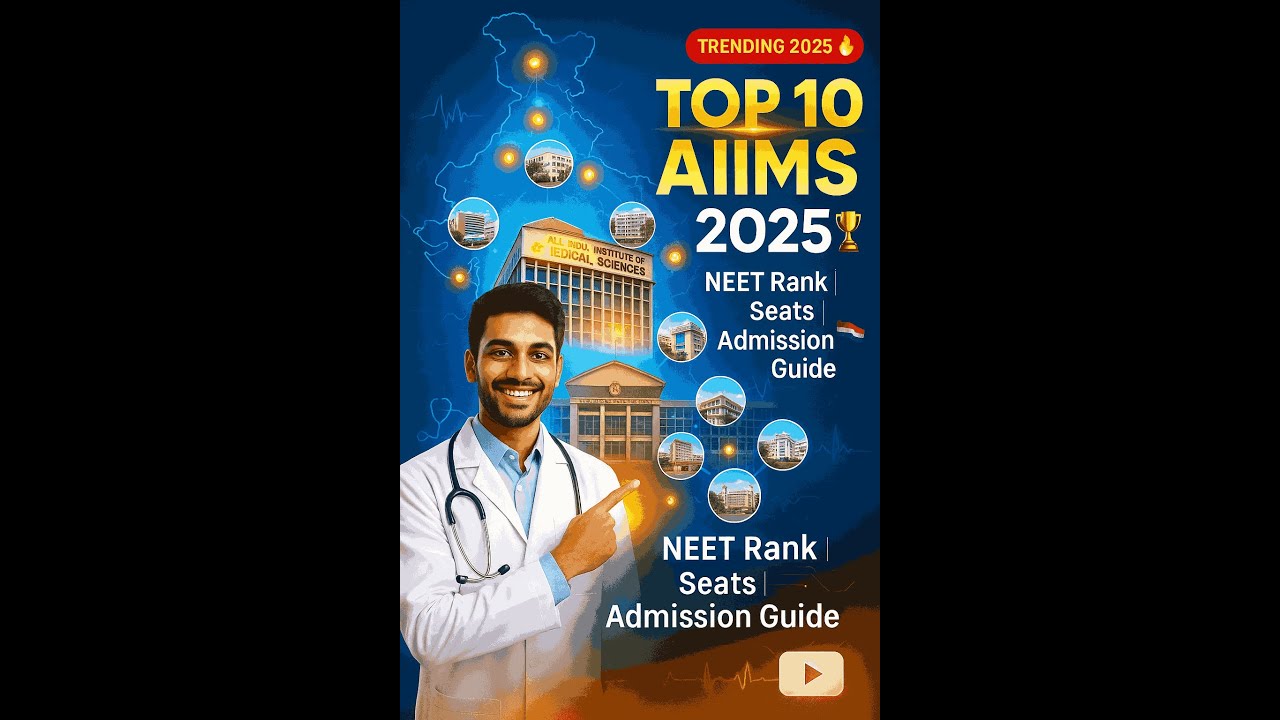 Top 10 AIIMS in India for MBBS Students 2025 #neet #medicalstudent #medical