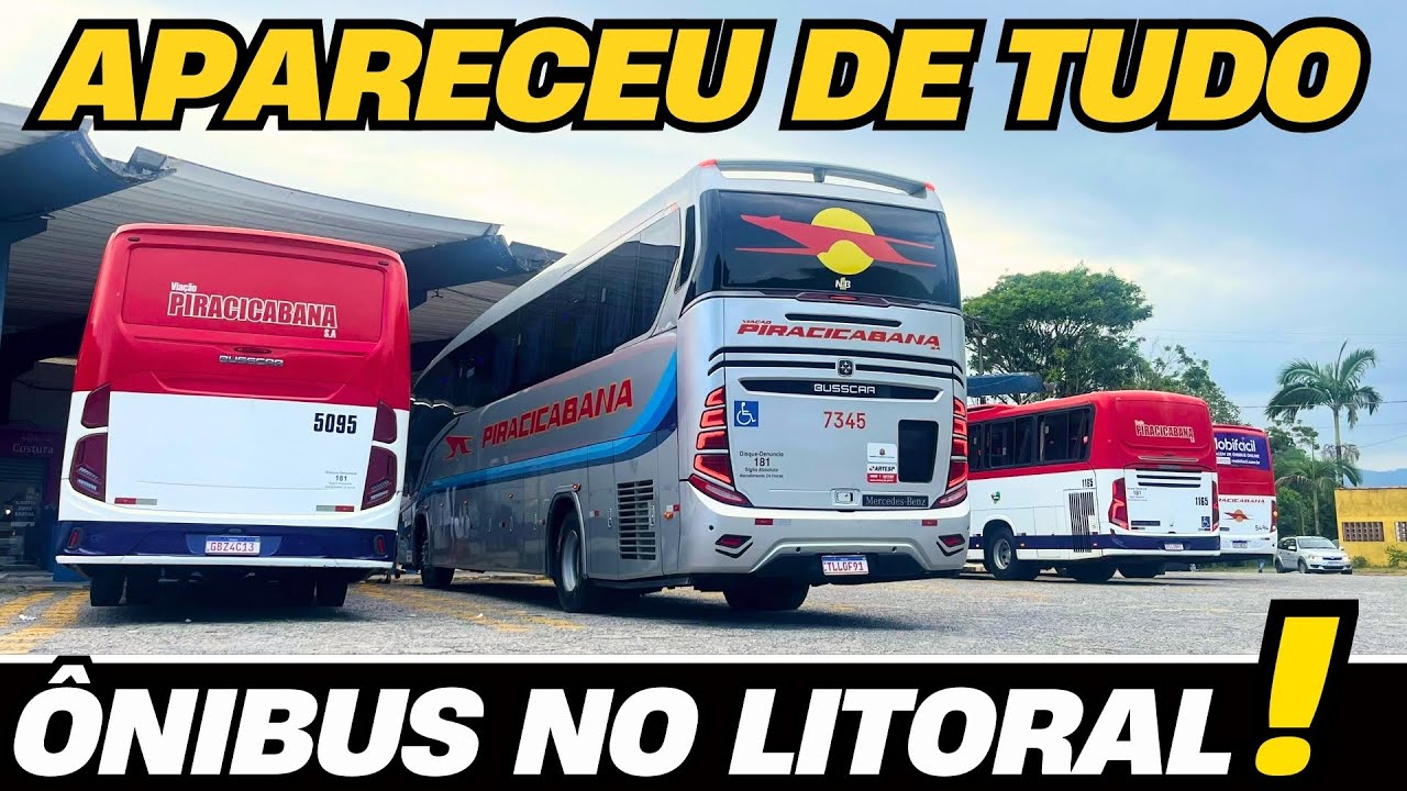 CHEIO DE TURISTAS!! &Ocirc;NIBUS NA TEMPORADA | RODOVI&Aacute;RIA DE MONGAGU&Aacute; DOMINADA PELA VIA&Ccedil;&Atilde;O PIRACICABANA