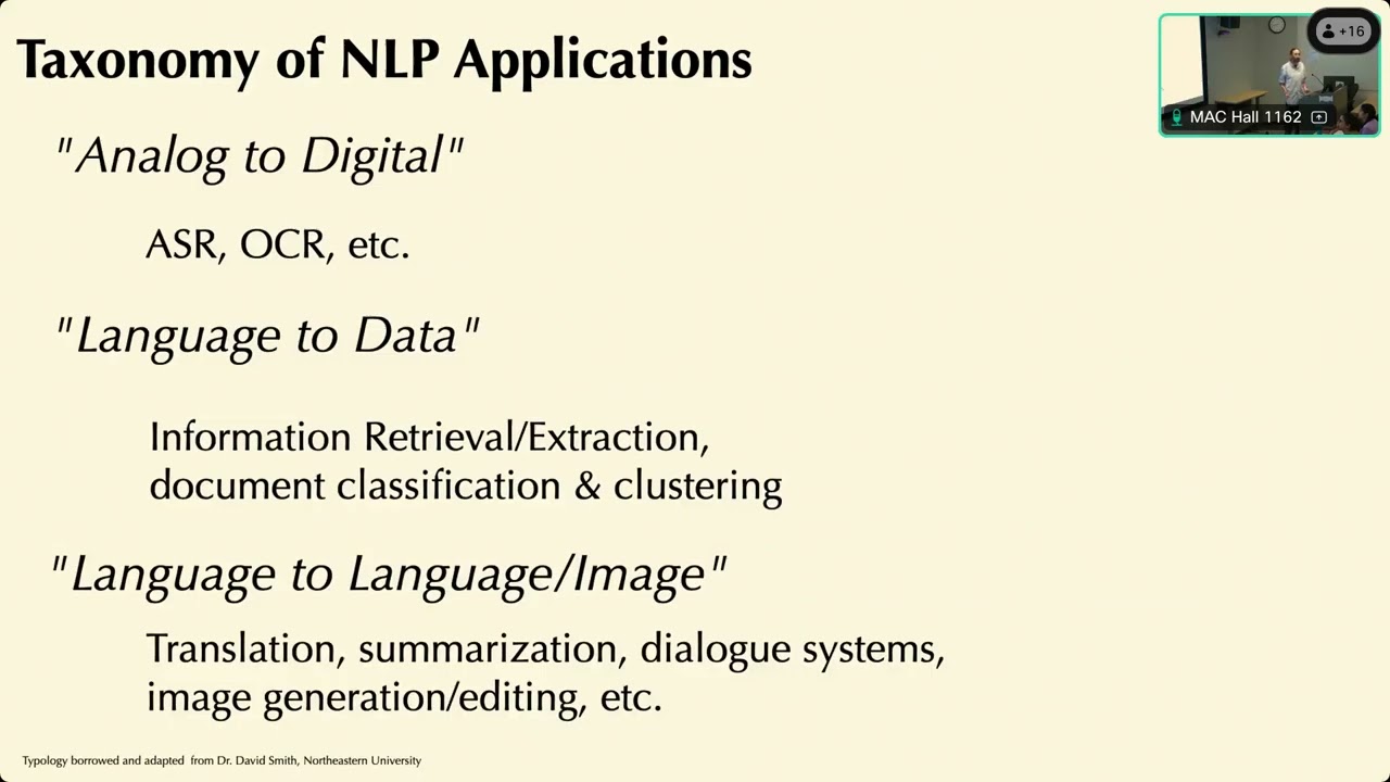 &ldquo;Biomedical Applications of Natural Language Processing: What, How, and When?&rdquo;