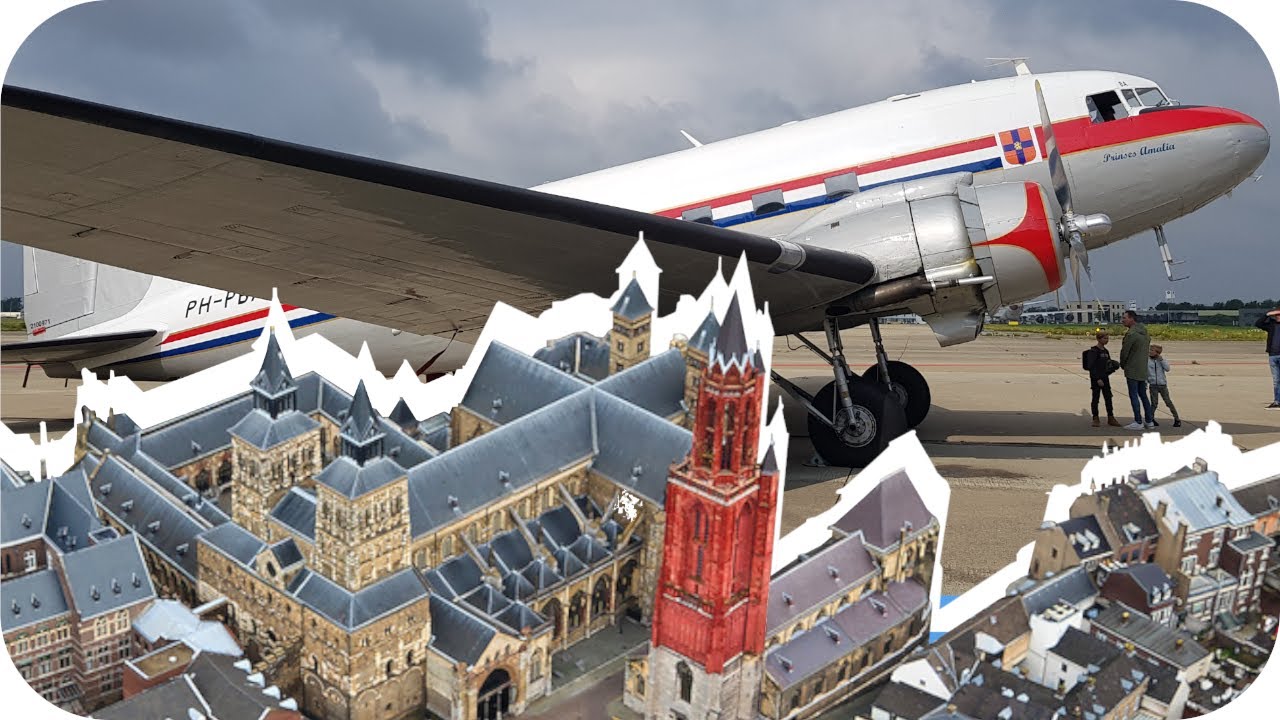 Maastricht from the air! | Flying in the DDA DC3 (PH-PBA) | [Dutch, 4k]