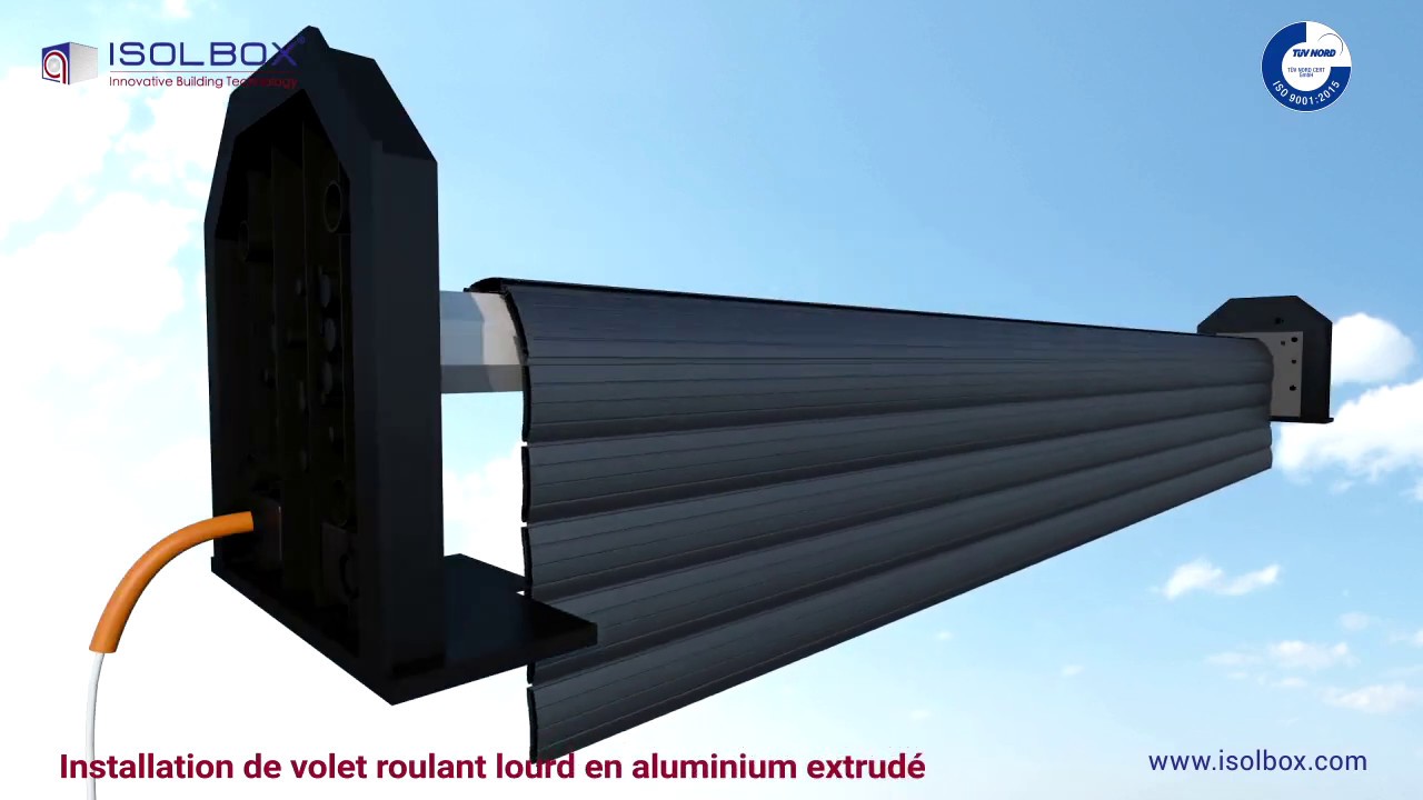 Accessoires Isolbox: installation volet roulant lourd (extrudé)