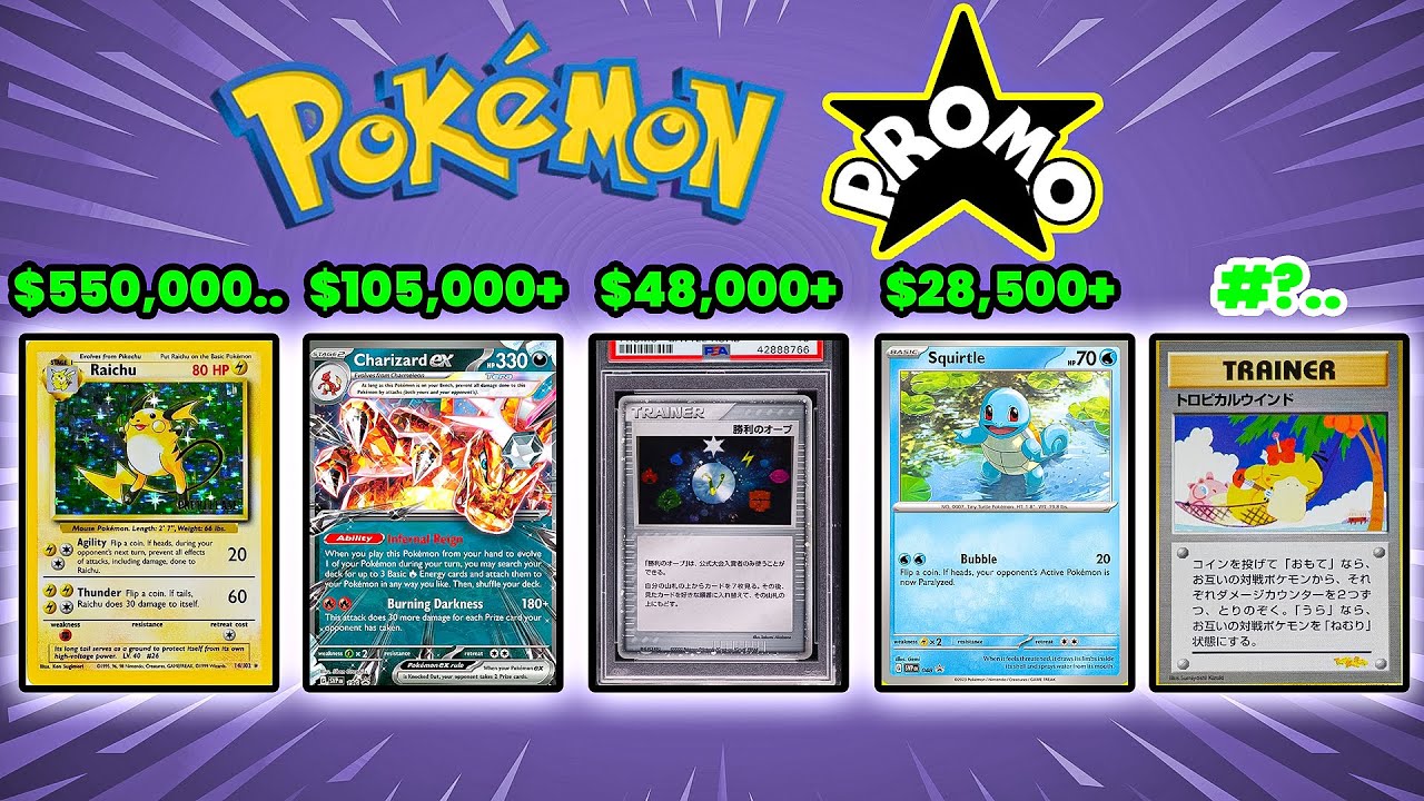 25 MOST EXPENSIVE Promo Pokemon Cards Ever