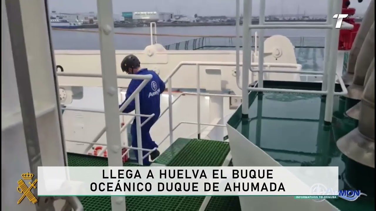 Llega a Huelva el buque oceánico Duque de Ahumada