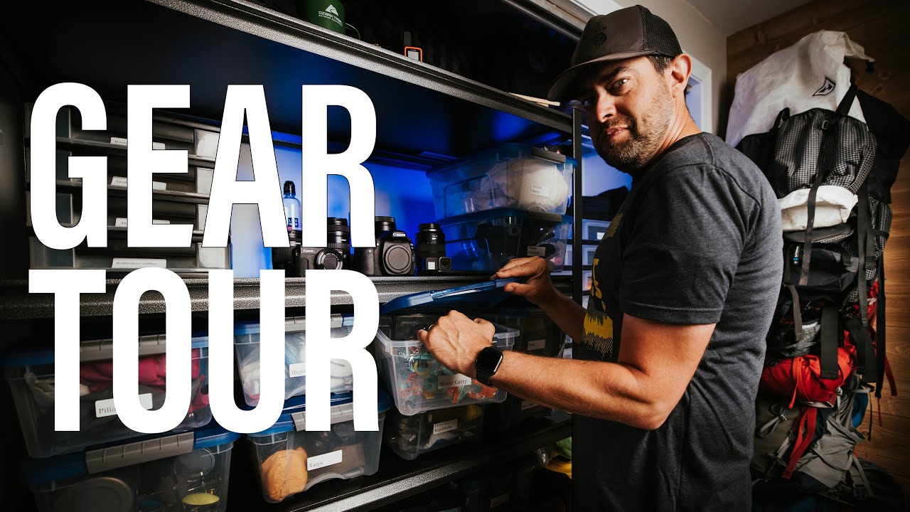 Gear Room Tour 2020- How I Store My Backpacking Gear