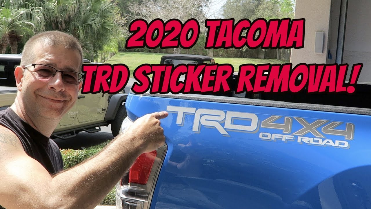 Снятие наклейки Toyota Tacoma TRD Offroad 2020