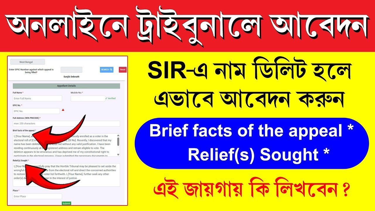 SIR Tribunal Online Appeal Process