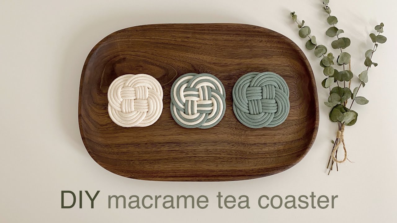 DIY | macrame tea coaster | подставка под чай макраме