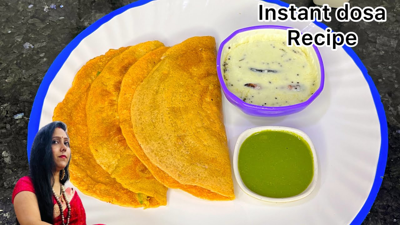 No suji No Rice Healthy Instant dosa recipe | easy and simple recipe, breakfast lunch dinner recipe.