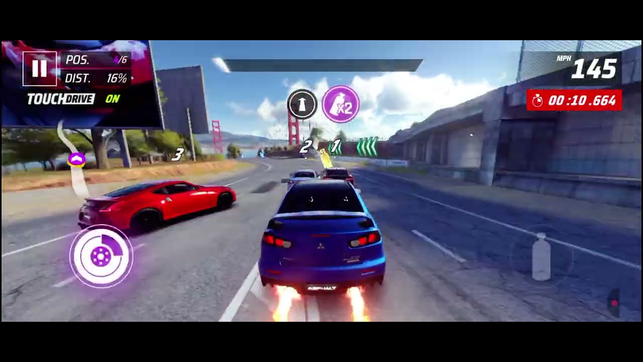 1st gameplay of asphalt 9 