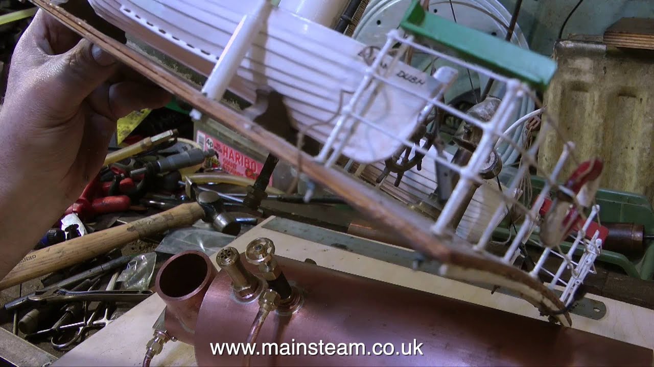 REFURBISHING A VINTAGE MODEL STEAM BOAT - PART #2