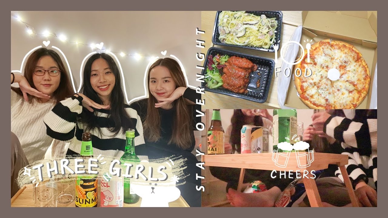【過夜VLOG】沙律、Amy來我家過夜了🌌❤️｜原來我地三個平日係咁樣相處🤣｜ft. @saladwcl  Amy