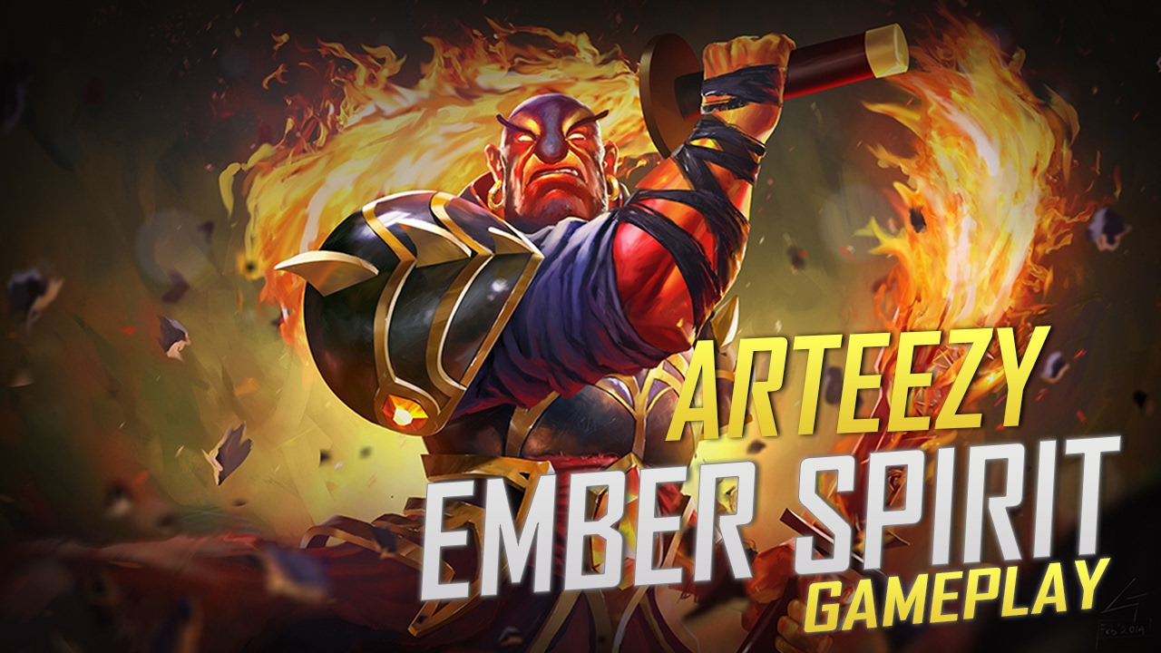 Arteezy playing Ember Spirit (Gameplay)