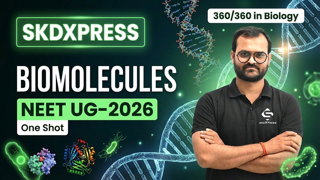 🔴 Live NEET UG 2026 | Zoology &ndash; Biomolecules | One Shot Revision
