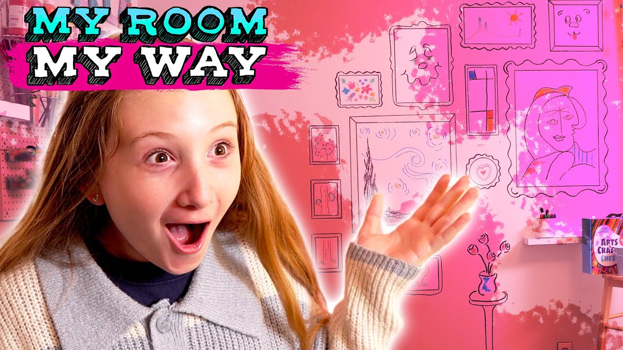 You Can DRAW On The Walls! Artist's Amazing Room Makeover | MY ROOM MY WAY