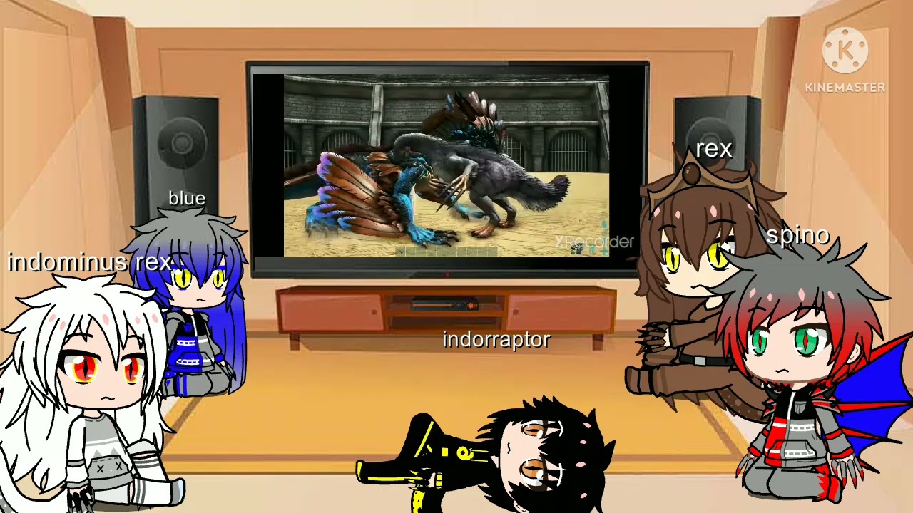 jurásic world reacciona a Naruto (Naruto as rock Drake)