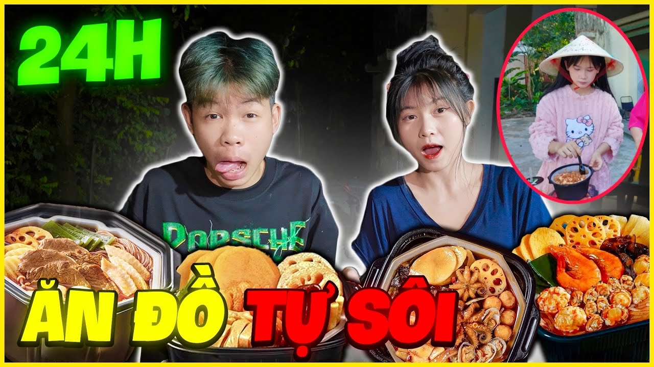 Yen Chi | Thử Thách 24H Ăn Đồ Tự Sôi Với Thành Viên Nữ Team Đức Mõm ???
