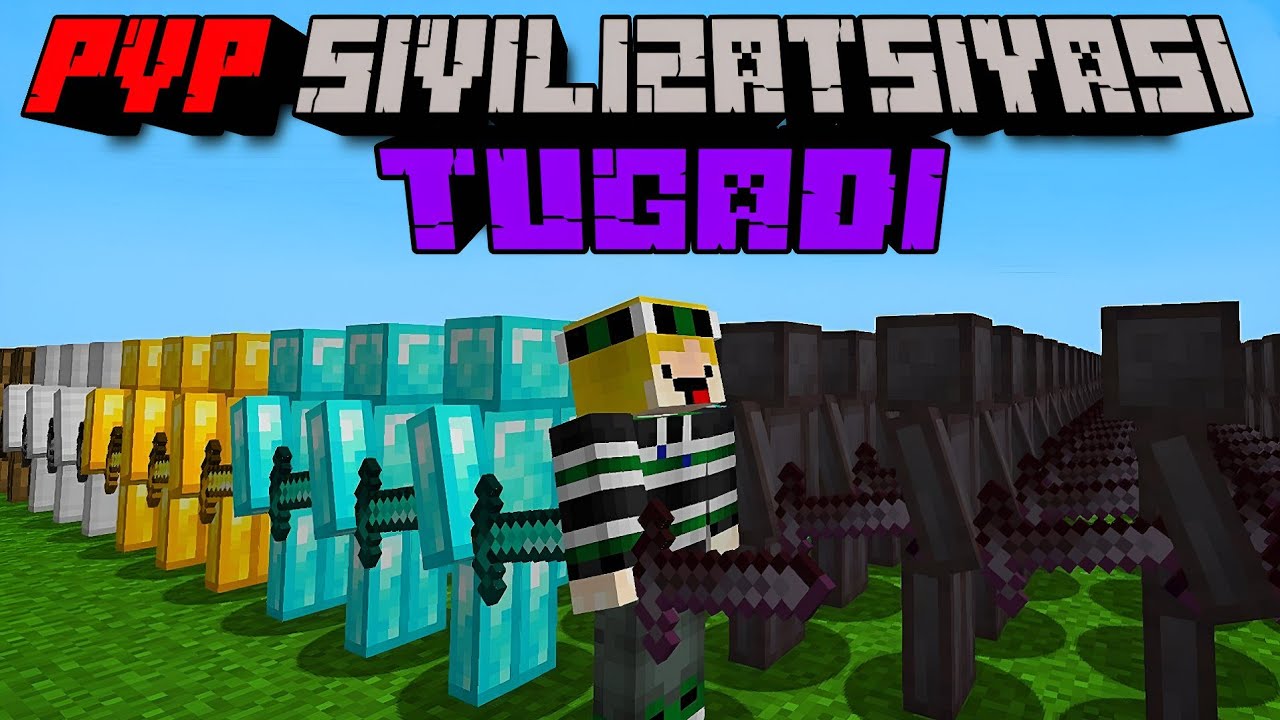 MINECRAFT LEKIN MEN PVP SIVILIZATSIYASIDAN QOCHIB KETAMAN UZBEK DUBLAJ 