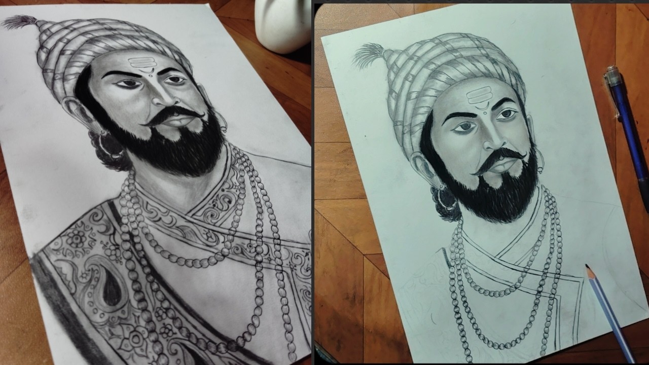 Chhatrapati Shivaji Maharaj drawing