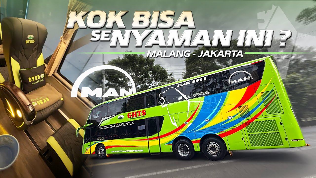 AKHIRNYA MAS ARKAN NAIK BUS BARU GUNUNG HARTA‼️Trip Malang - Jakarta with GHTS MAN RR 26.480