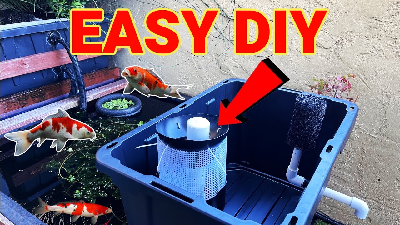 DIY POND FILTER [using Home Depot parts]