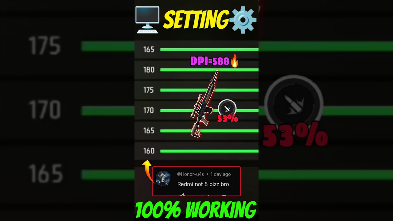 New Settings ⚙️| Redmi Note 8 📲 Sensi + Dpi || 2025 Free Fire ⚡ Highlights