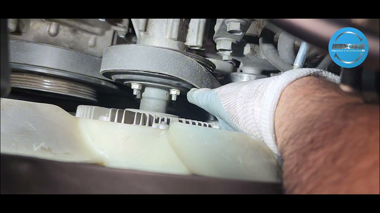 Procedure how to replace belt Nissan navara,nissan terra and Nv350 Yd25 Engine