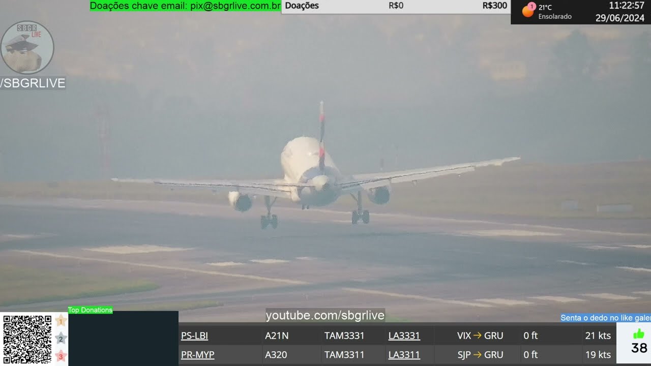 SBGR LIVE 4K - 29062024dia @SBGRLIVE