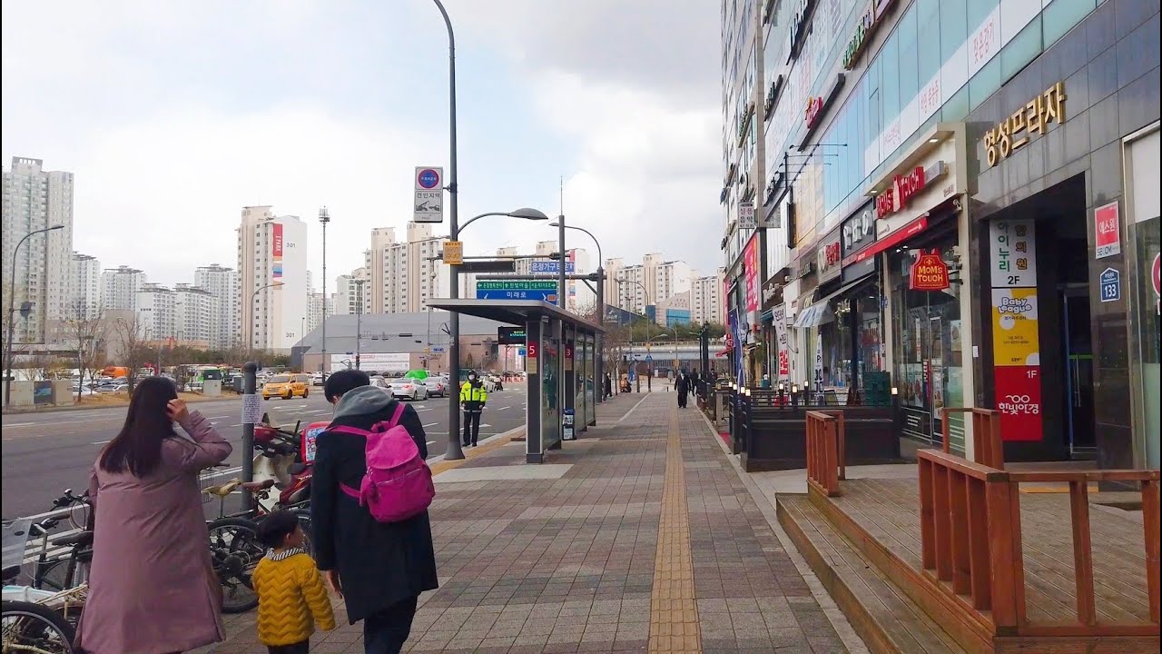 [4K] Walk in Paju city local commercial area│Seoul, Korea
