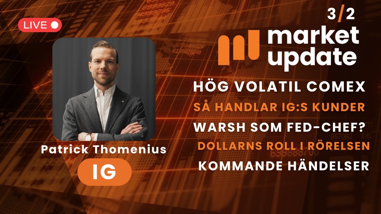Fortsatt hög volatilitet på råvarumarknaden - IG:s marknadsanalytiker gästar | Market Update 3/2