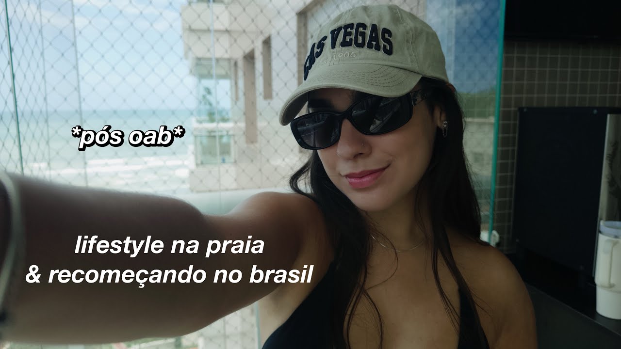 recomeçando minha vida na praia depois dos estados unidos :)