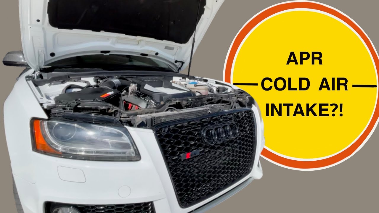 INSTALLING THE APR COLD AIR INTAKE ON MY AUDI S5!!!