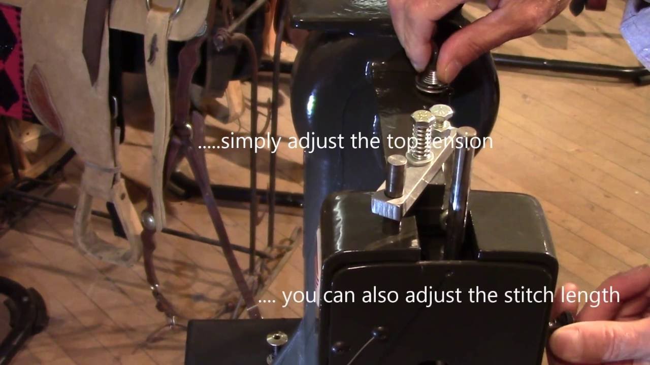 Sewing Leather with the Windham CUB - the CUB at work
